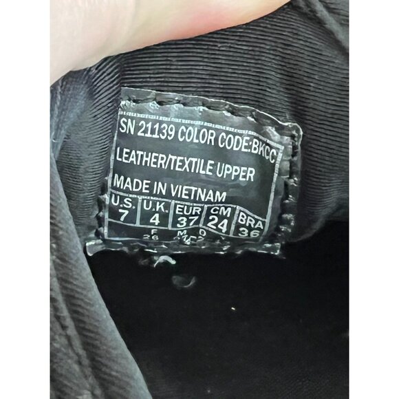 Skechers Sneakers Shoes Women's US 7 Black Elastic Laces Slip On Athletic 21139 - Picture 6 of 7